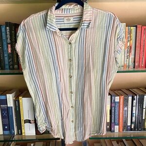 Marine Layer Multicolor Striped Shirt